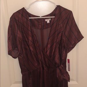 Xhilaration striped jumpsuit